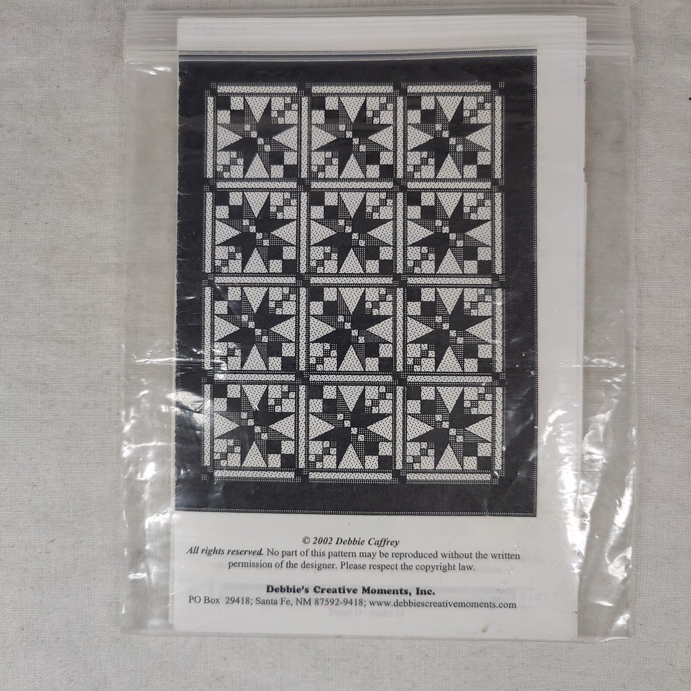 Star pattern Classic Wall Hanging Throw Quilt Template Design 12" Blocks