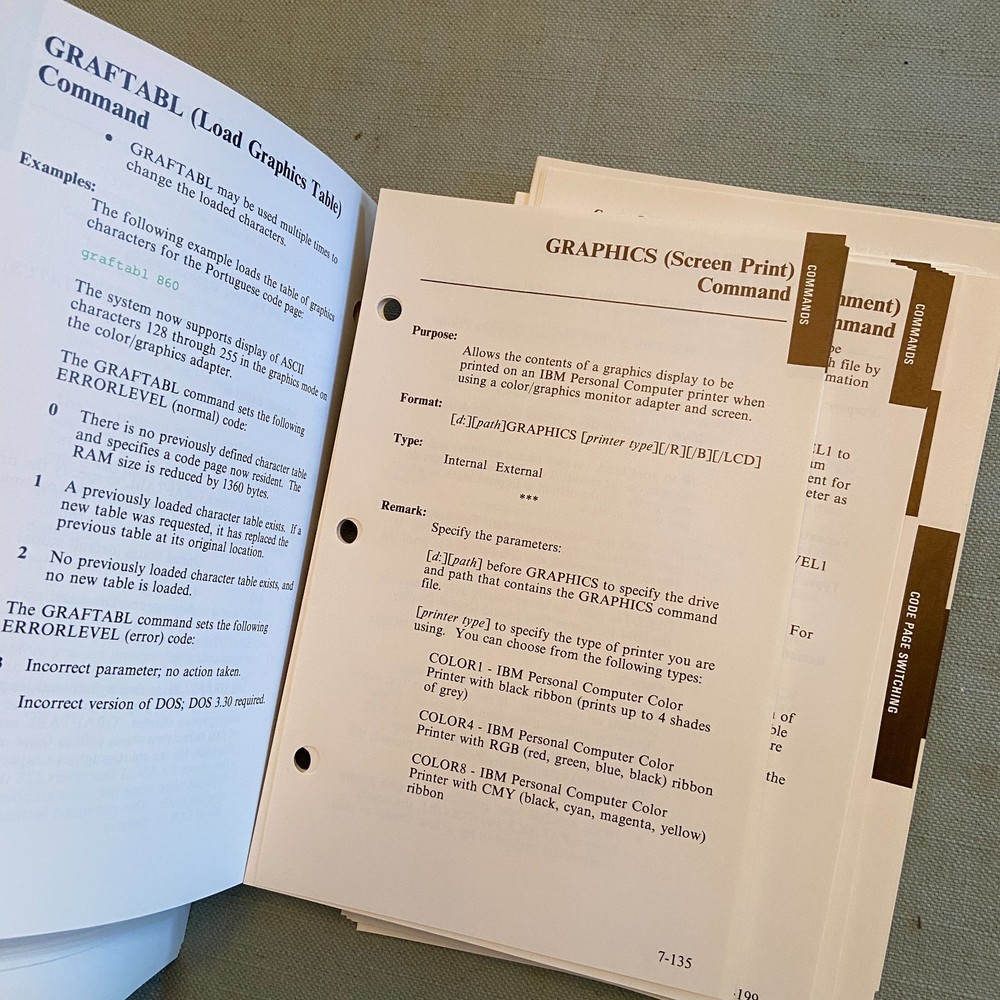 IBM Disk Operating System Version 3.30 Reference 1st Ed. 1987 Programming Family