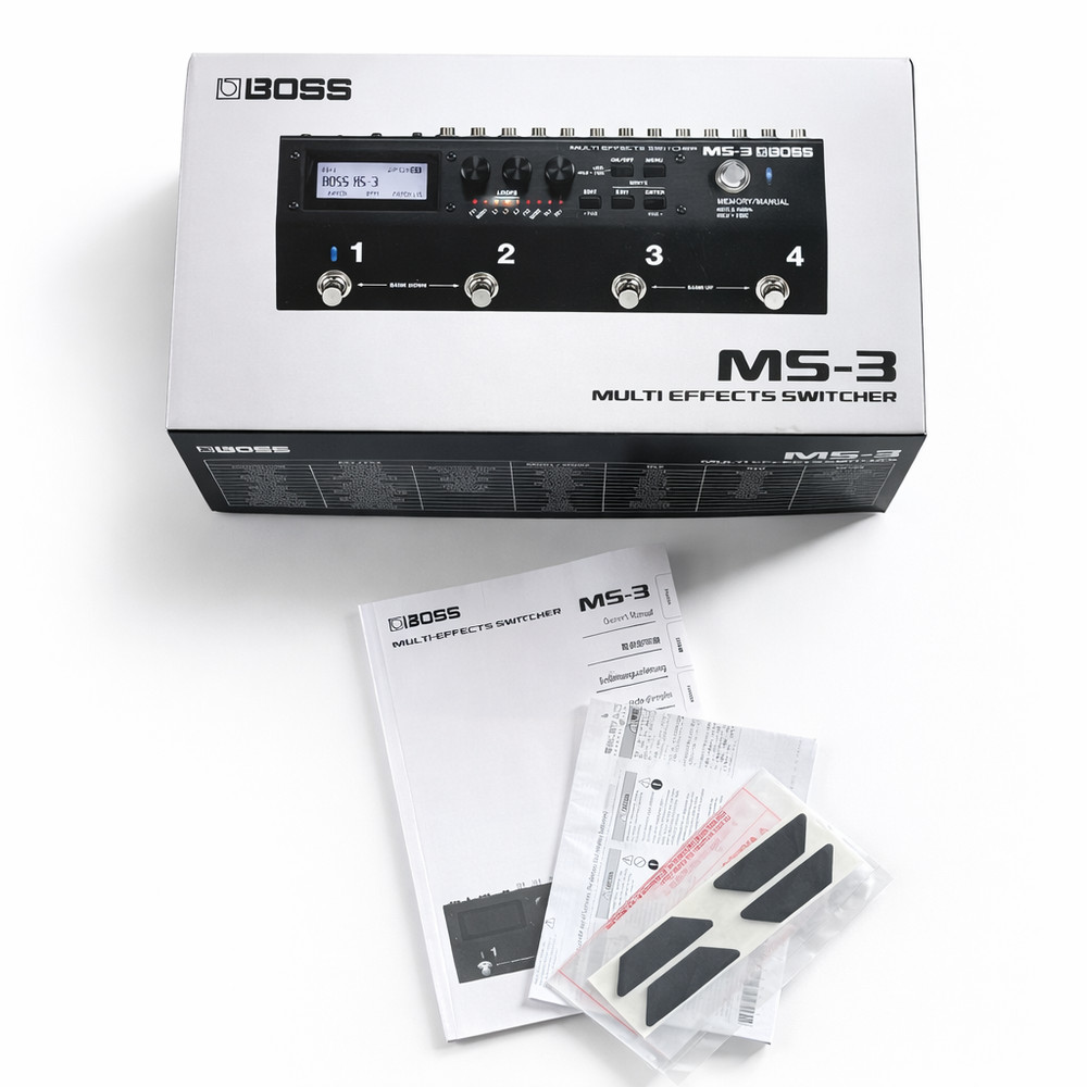 BOSS MS-3 MULTI EFFECTS SWITCHER RETAIL BOX + USER MANUAL + DOCUMENTATION ONLY