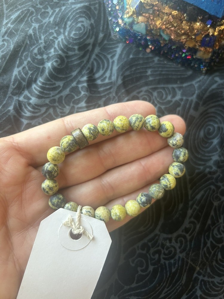 Yellow turquoise Crystal Bracelet Metaphysical