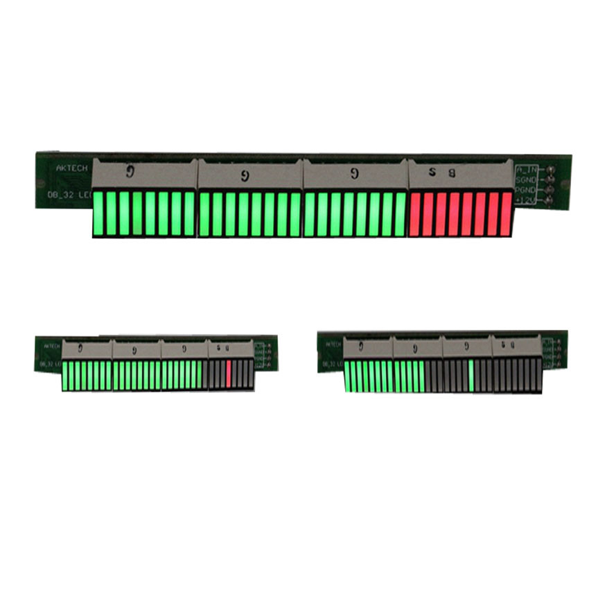 32-bit Level Indicator Panel VU Meter Mono Channel LED Assembled Board