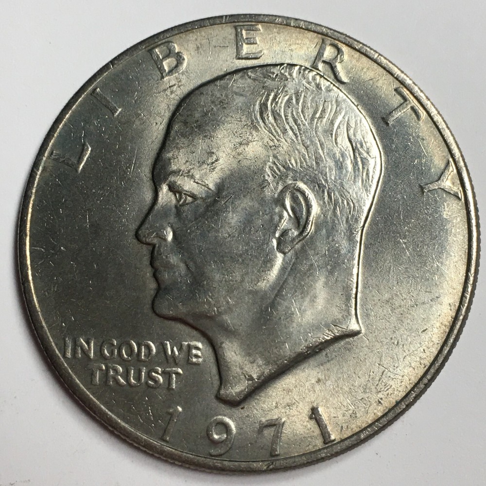 1971 Eisenhower Dollar - Extremely Fine (XF) Clad KM#203 - IKE71PXF