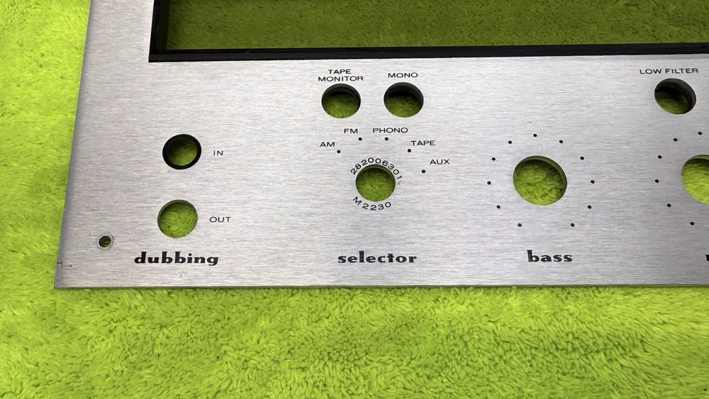 OEM Marantz 2230 Stereophonic Receiver Front Panel Faceplate Face Plate SILVER🔥