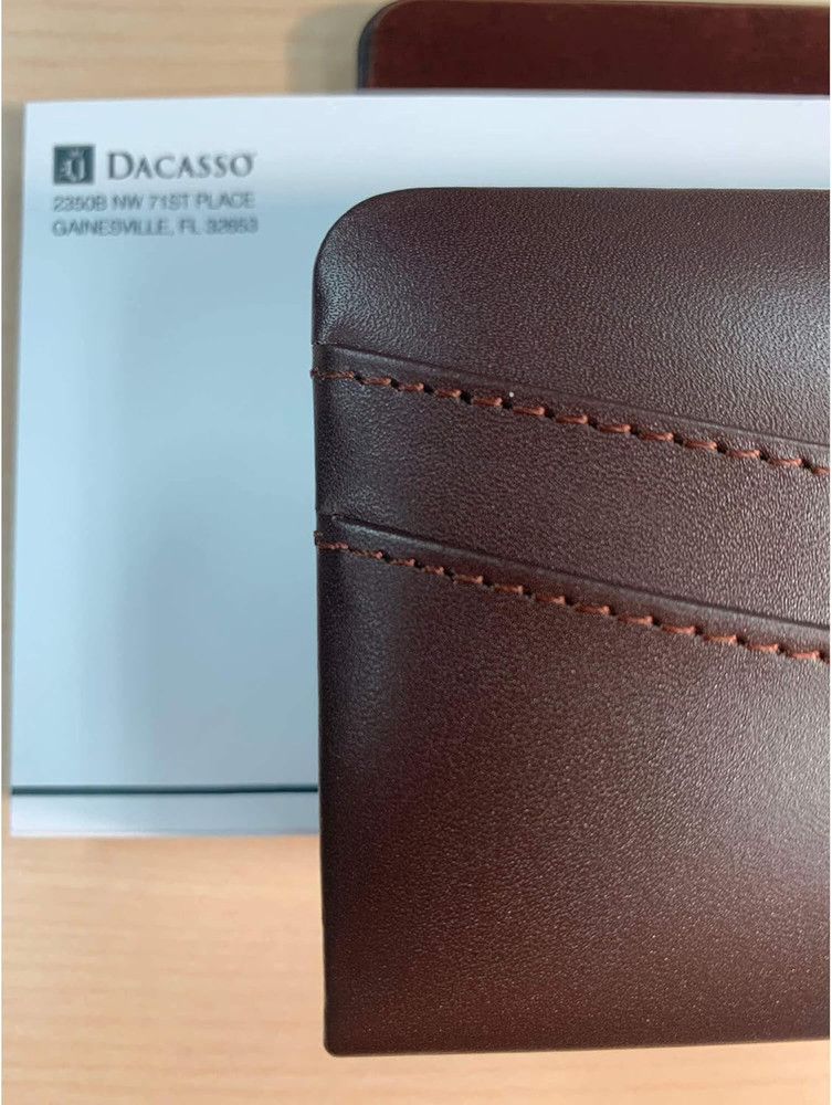 Chocolate Brown Leather Letter Holder