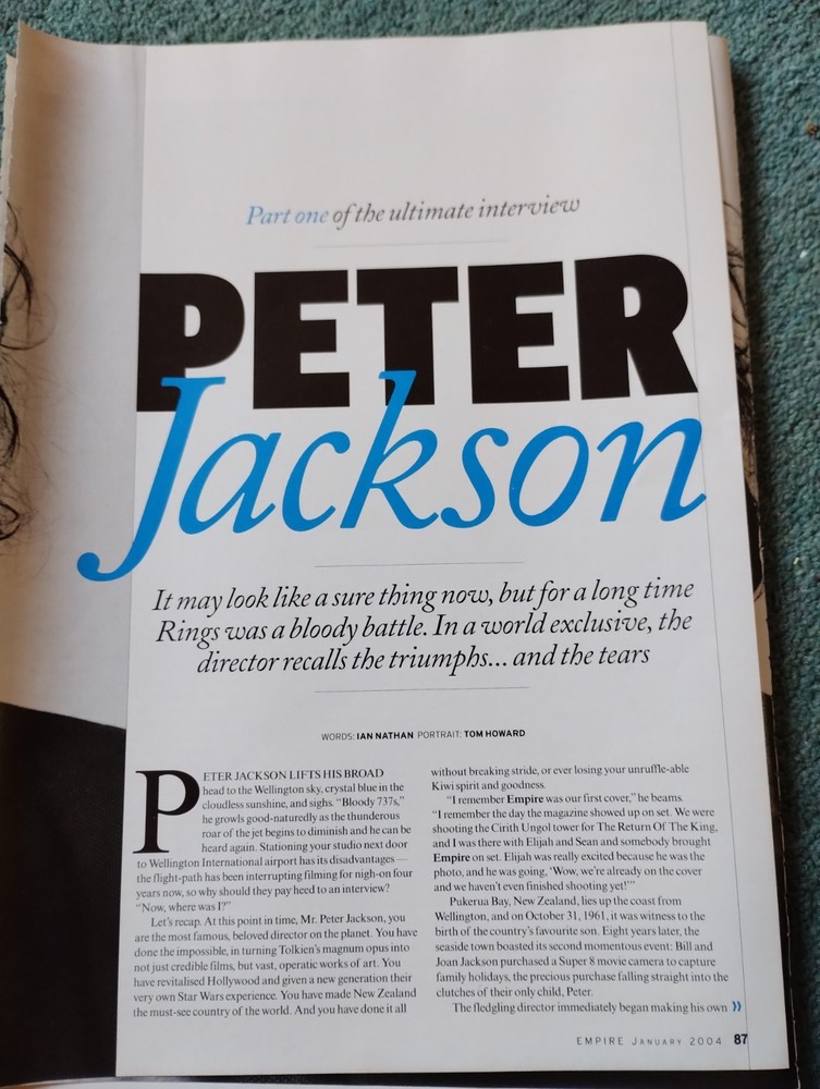 Sk280 Ephemera 2004 Film Article Peter Jackson