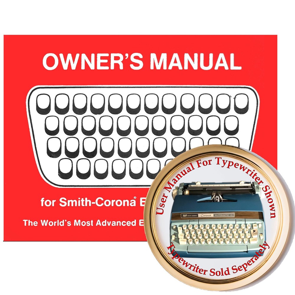Smith Corona Coronet Automatic 10 Typewriter User Instruction Owner's Manual