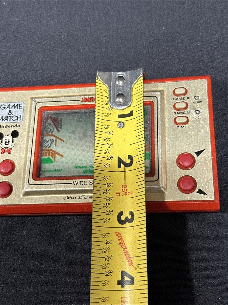 Nintendo Game & Watch Mickey Mouse Egg Handheld Wide Screen Retro 1981 Working
