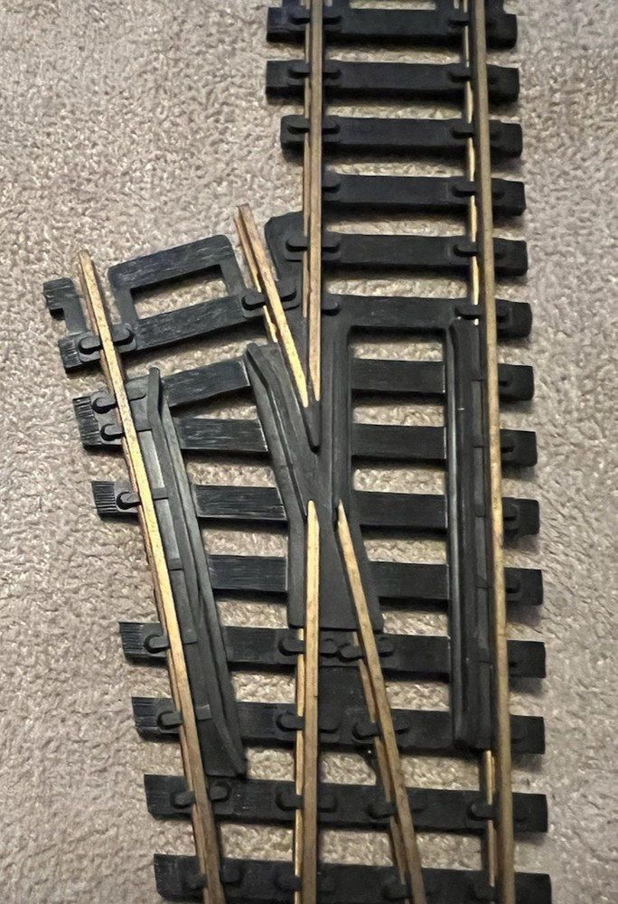 ATLAS HO Scale Brass Snap Switch 9" Left