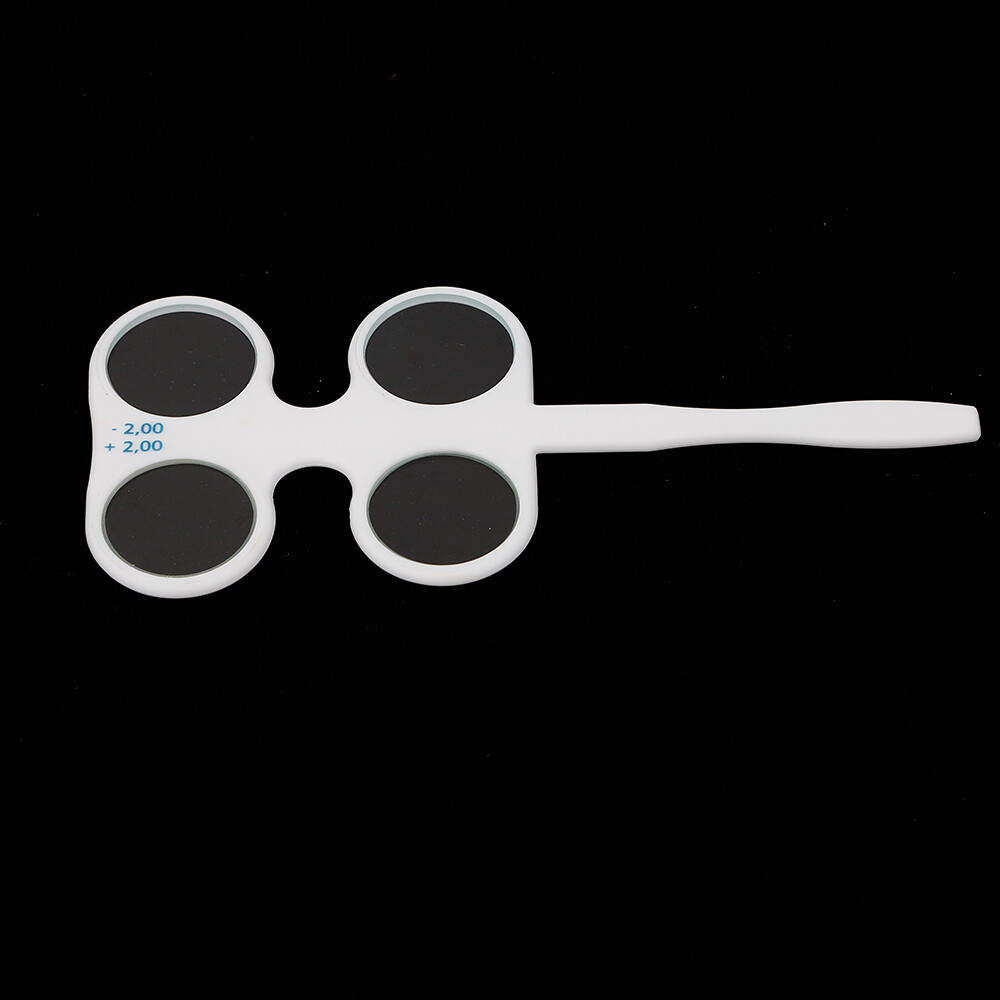 White Optical Flipper Optometry Plastic Flip for Lens Confirmation Test Tools