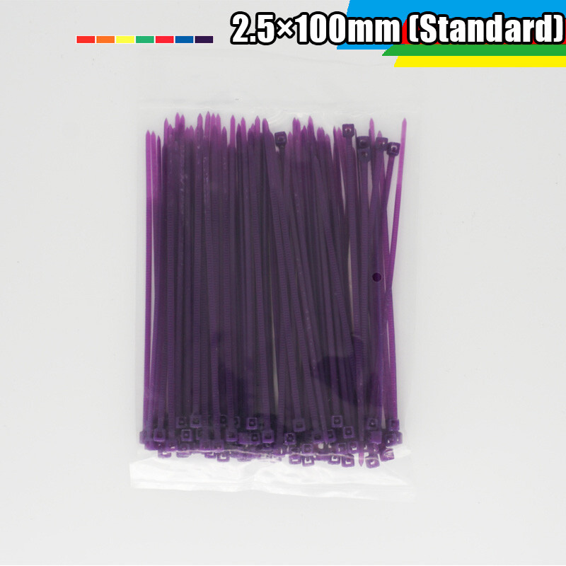 Colorful Wire Cable Zip Ties Wraps Small Nylon Plastic 2.5mm 3.6mm Width Strong