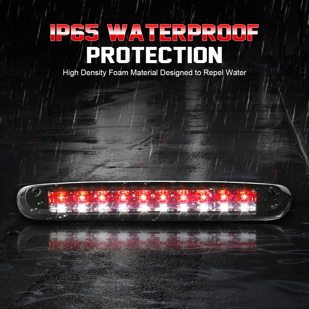 Replace For 07-13 Chevy Silverado GMC Sierra Red LED 3rd Brake Light Cargo Lamp