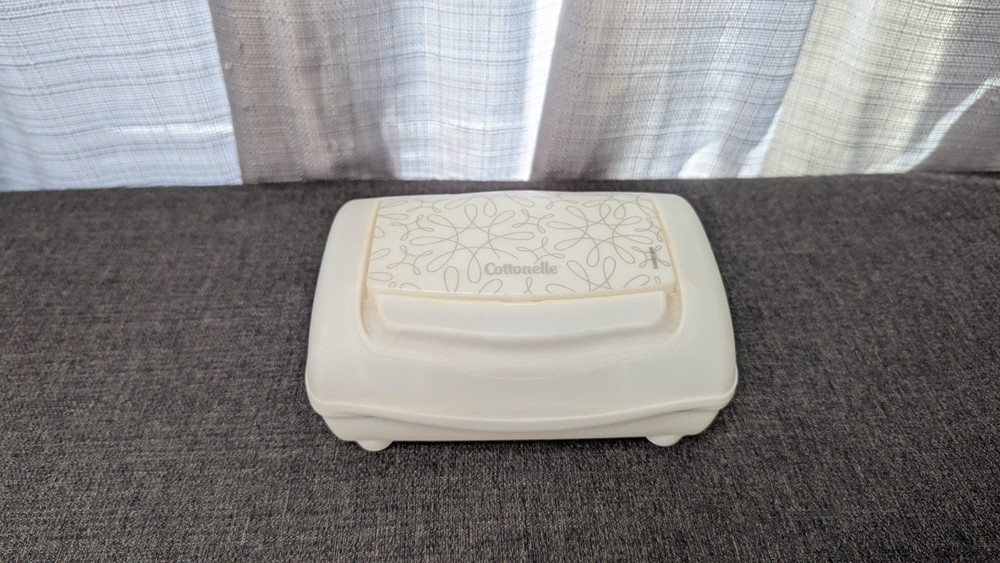 Cottonelle Wipes Dispenser Hard Container Refillable Tub EMPTY