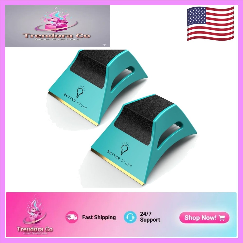 The Better Ice Scraper for Windshield | Ergonomic, Fast & Compact | Pack of 2