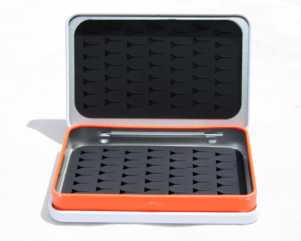 Mini Tin Silicone Fly Fishing Box White