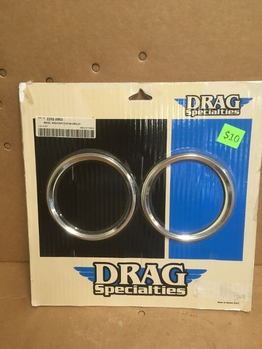 Drag Specilaties Chrome speaker bezels FLHT models