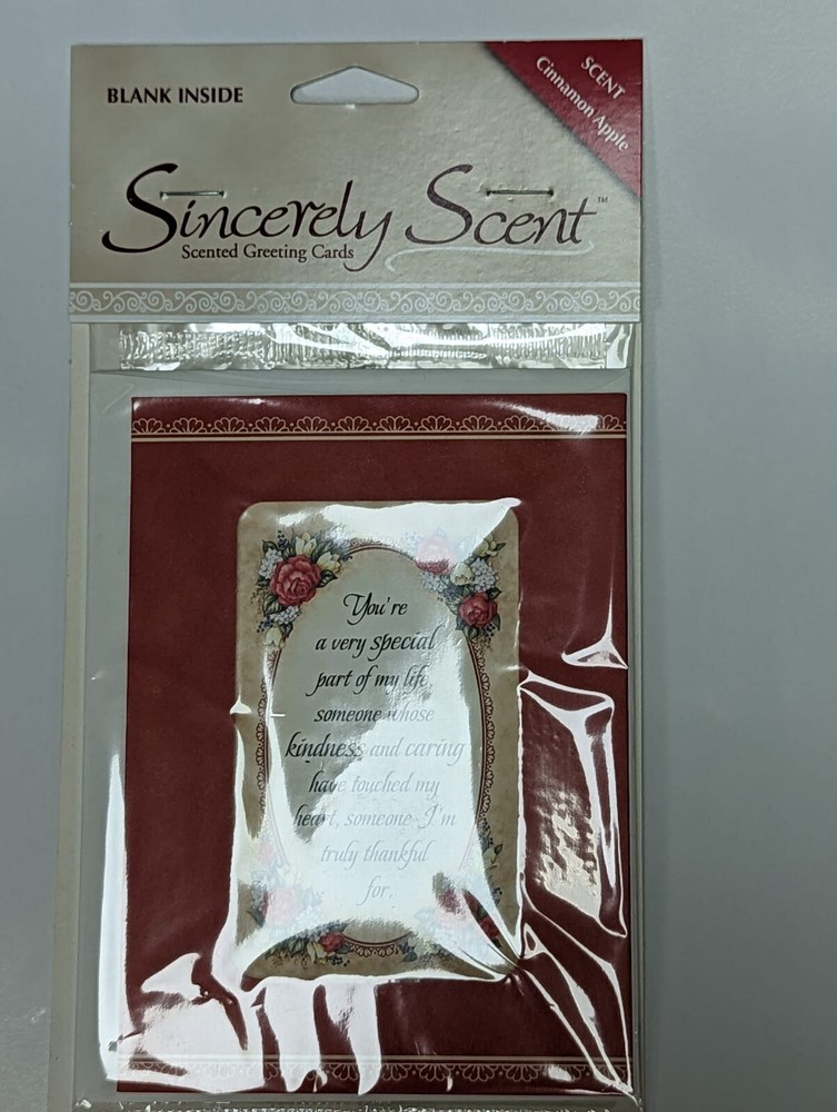 Someone Special SCENTED (Cinnamon Apple) Greeting card with Insert & Envelope
