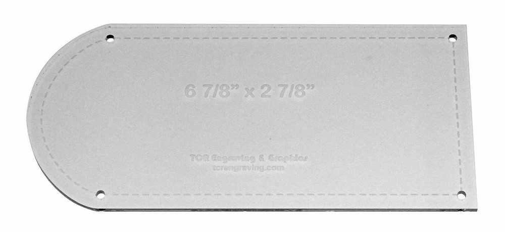 Potholder Template - Clear 1/8" Thick w/ Guidelines