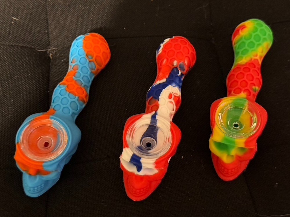 Pipe Skull Unbreakable Bowl Silicone Hand Pipe Skull