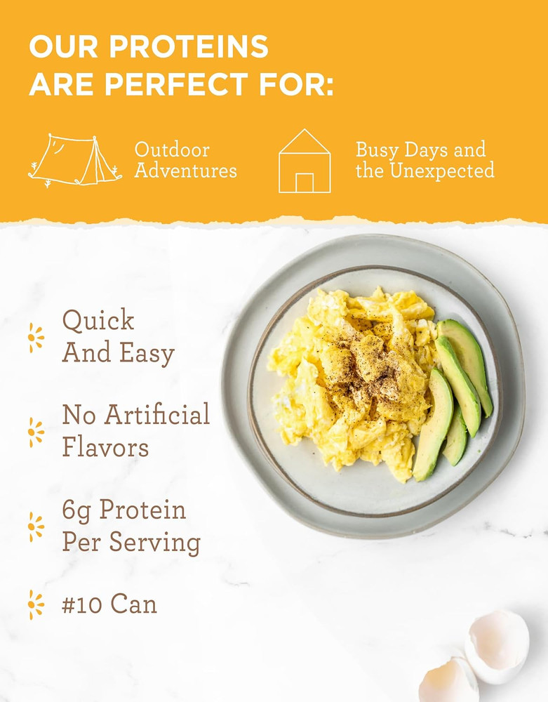 ReadyWise Simple Kitchen Powdered Eggs, 72 Servings, Emergency Food