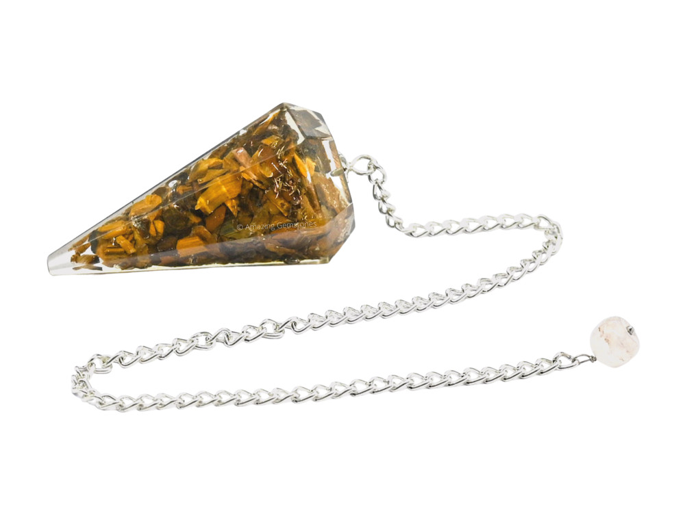 Tiger Eye Orgone Pendulum