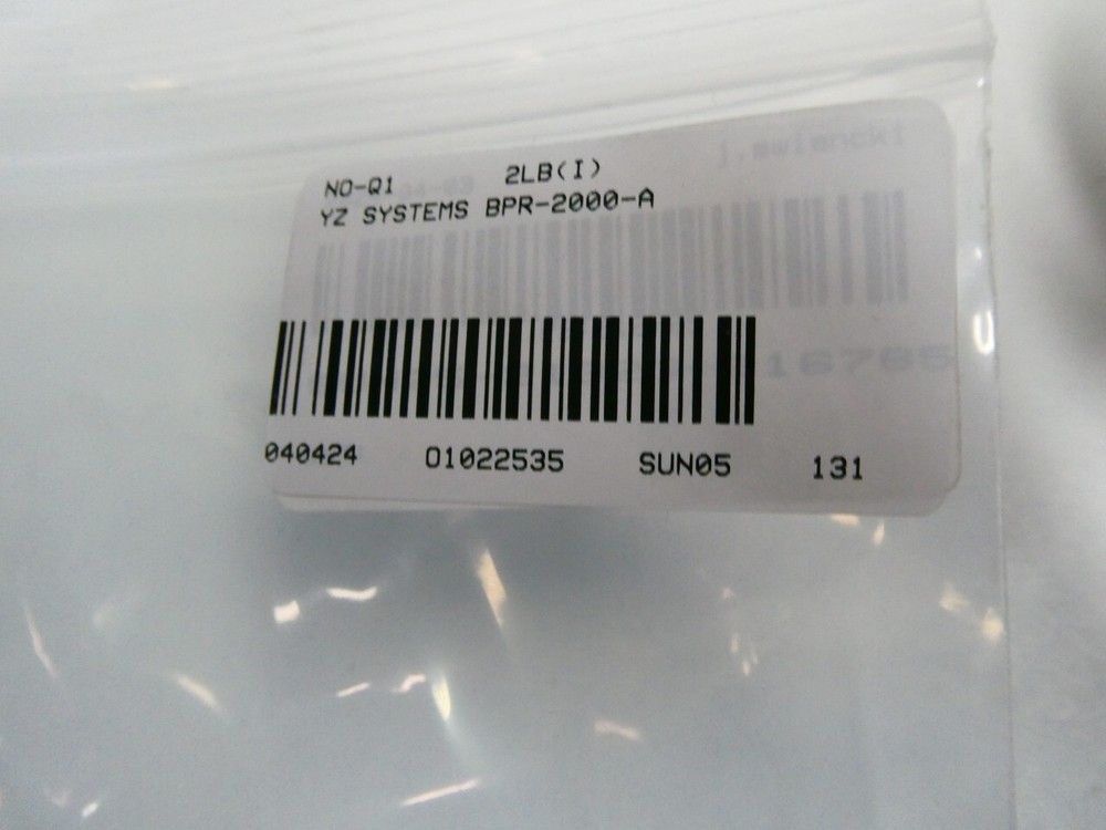 Yz Systems BPR-2000-A Gas Regulator