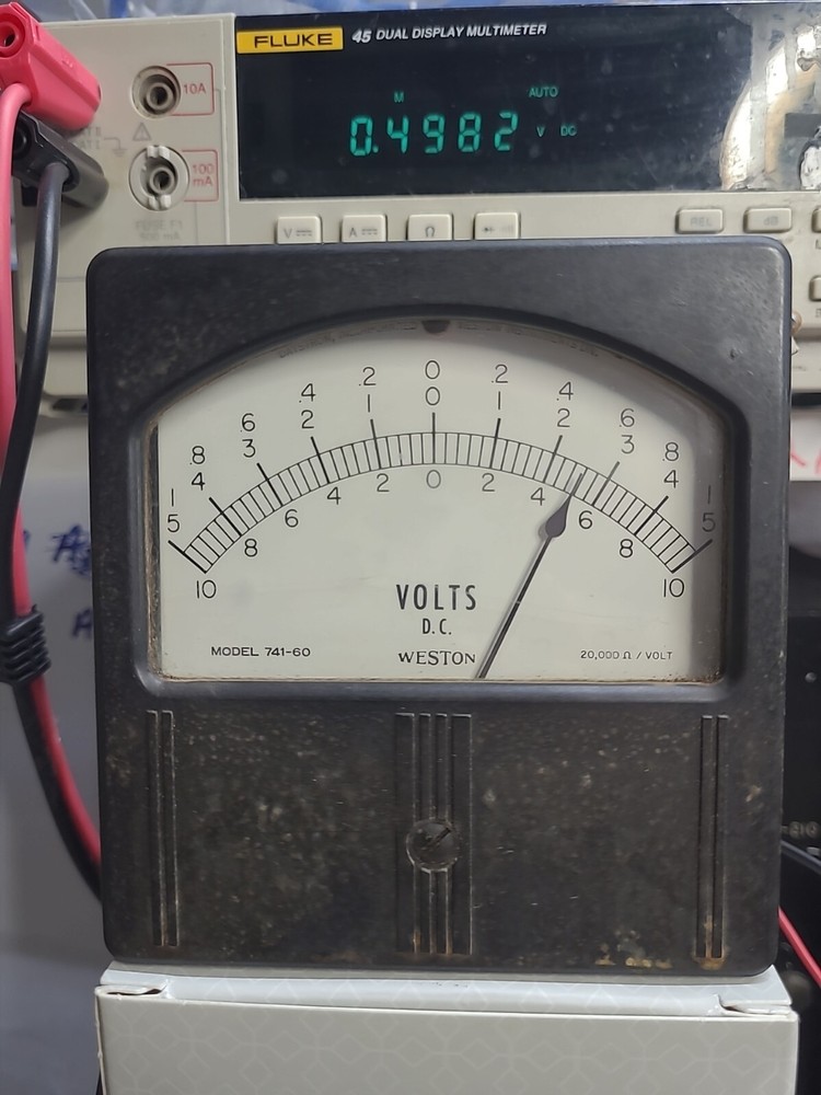 Weston Dc Voltmeter Model 741-60