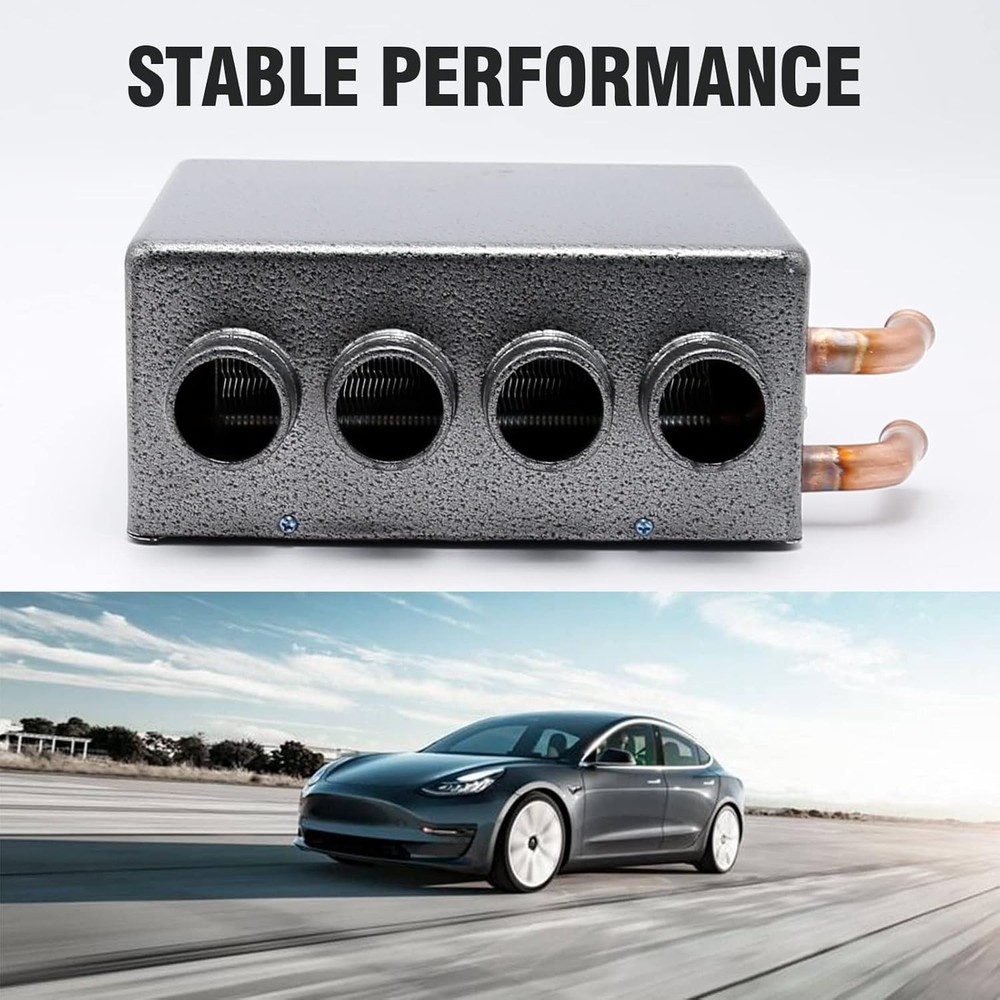 12V Car Auxiliary Heater, 4 Ports Universal Underdash Compact Auxiliary