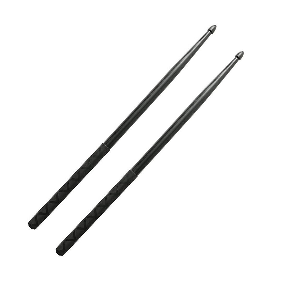 Nylon Drum Sticks for Set 5A Light Durable Plastic Exercise Black