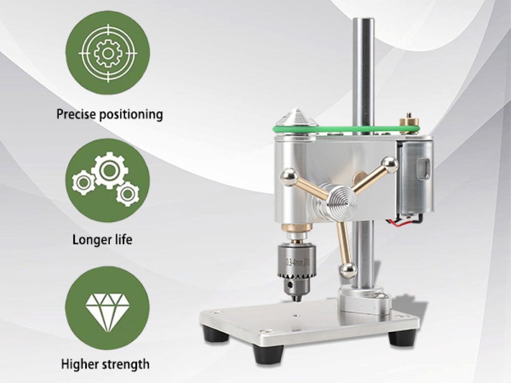 Mini Drill Press Precision Variable Speed Benchtop Drill Press 360° Rotation