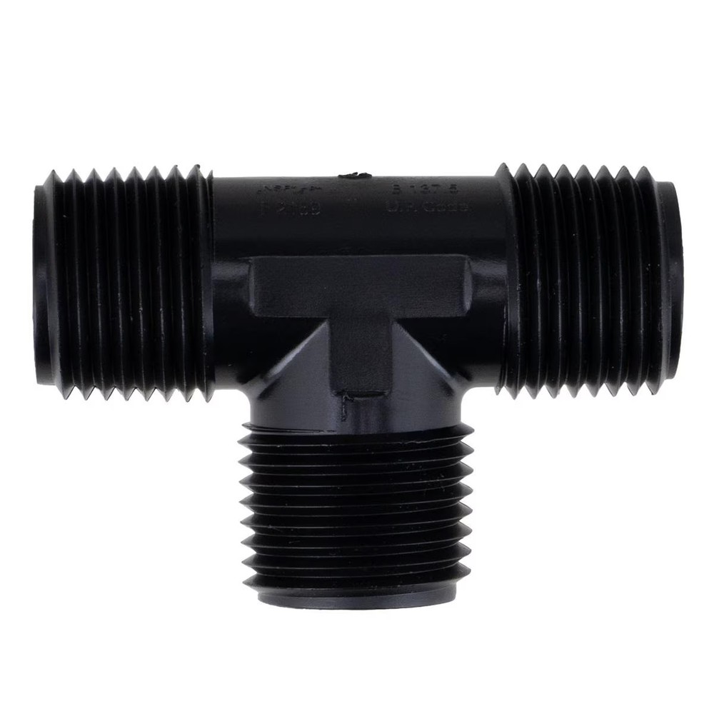 B&B Molders T-Connector Fitting for RV Nautilus System, Black