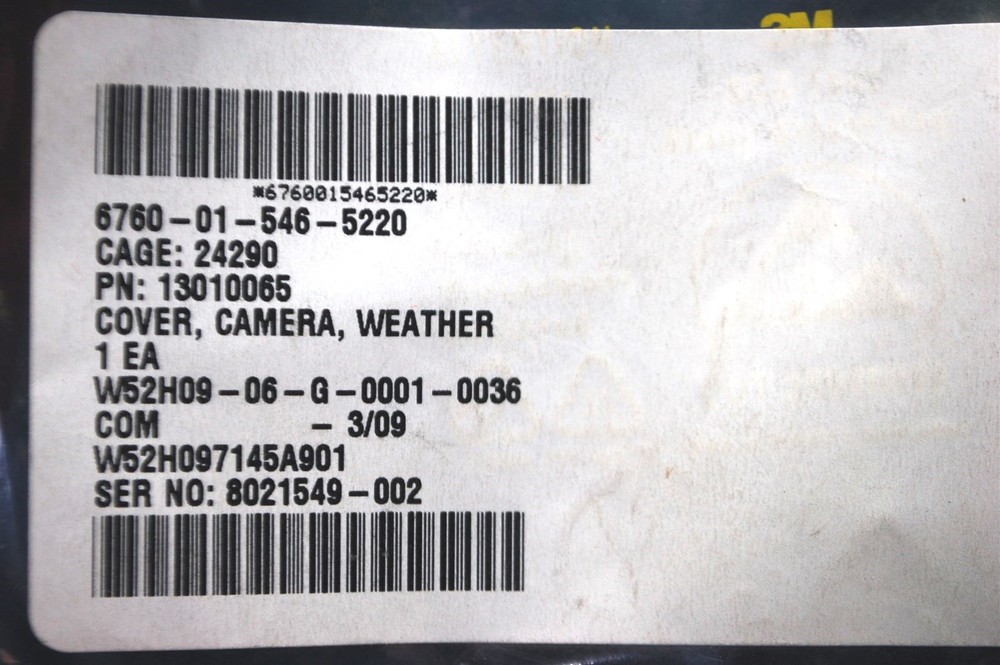 New Weather Camera Protective Cover Part # 13010065