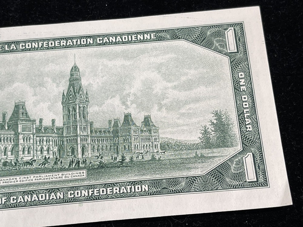1967 Canada One Dollar Banknote Crispy