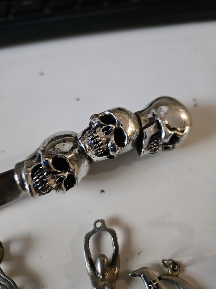 Skull, Witch and Dragon Figure Lot