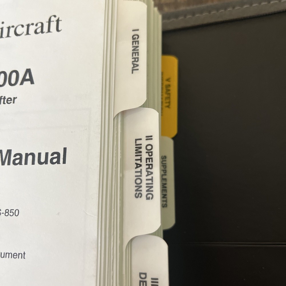 Beechjet 400A Pilot's Operating Manual USED