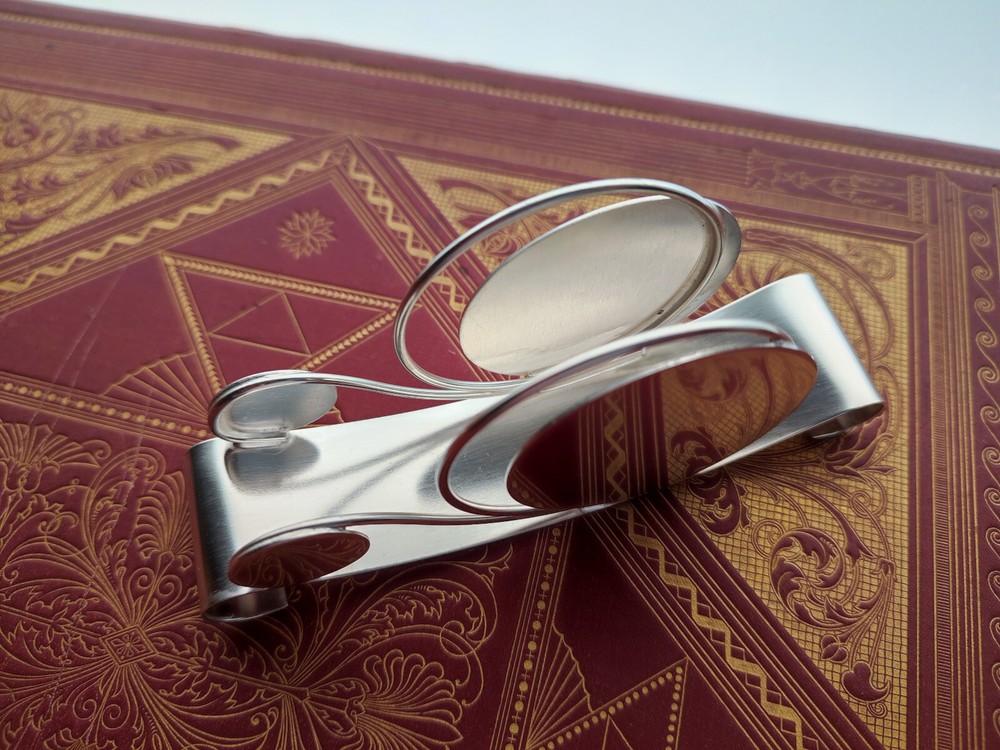 Art Deco Napkin Holder Envelope Holder Silver-Plated