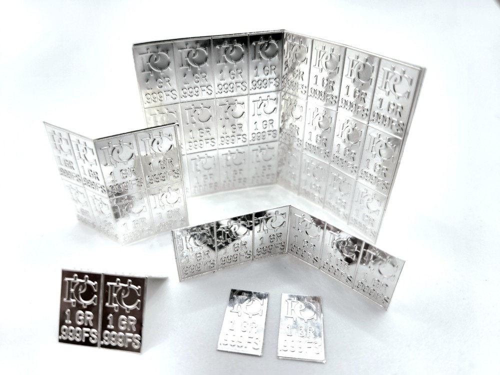 .999 Fine Silver 1 Grain Silver Bar Silver Bullion