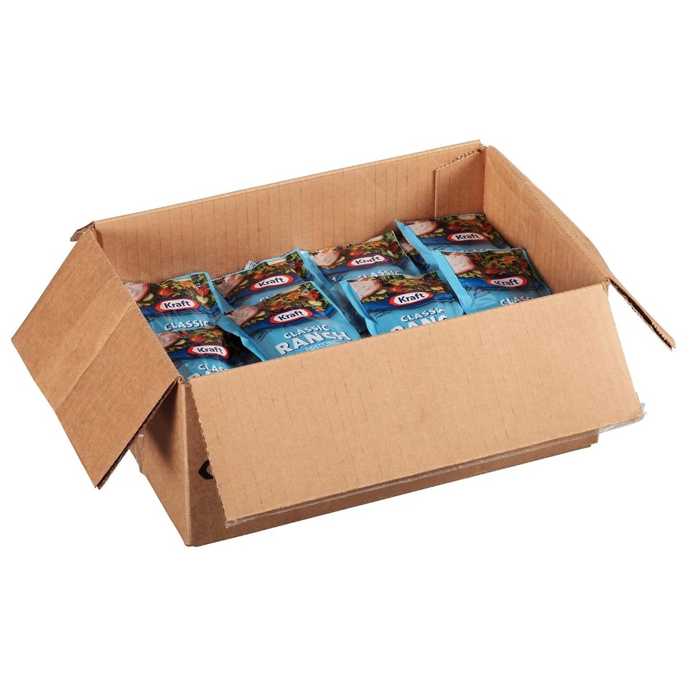 Convenient 60-Pack 1.5 oz Single Serve Ranch Dressing Packets by Kraft