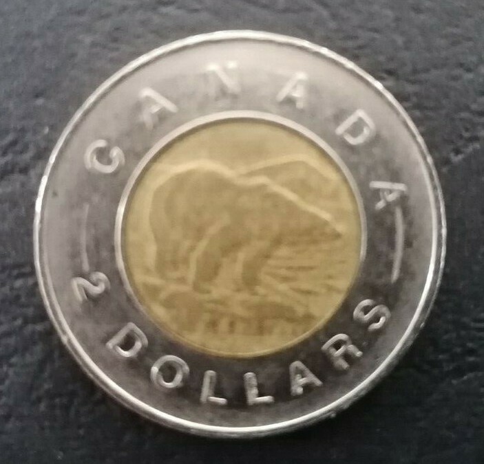 CANADA 1996 COIN , 2 DOLLAR , VF