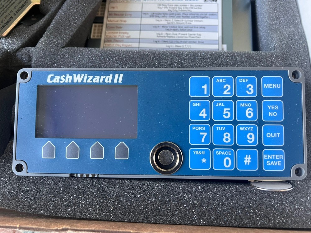 OEM Amsec CashWizard II Electronic Cash Safe Access Control System.