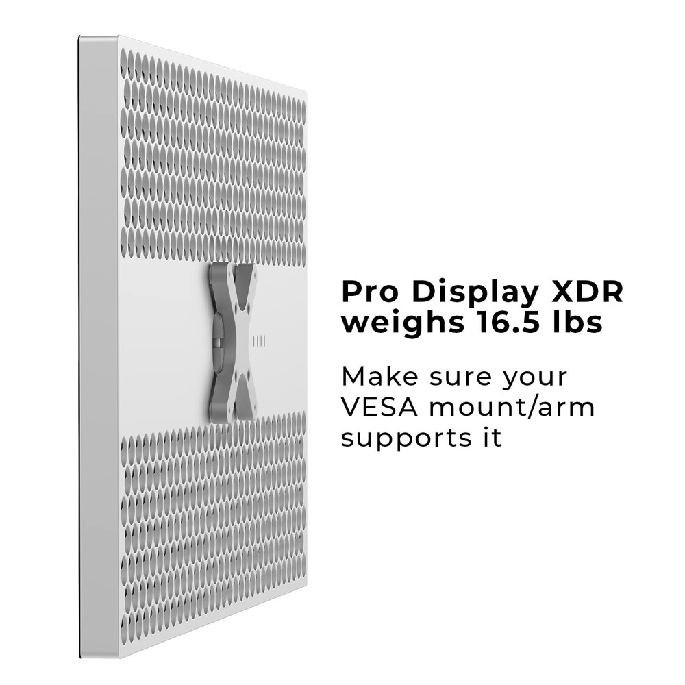 VESA Adapter Compatible with Apple Pro Display XDR Mount, Replacement VESA Mo...