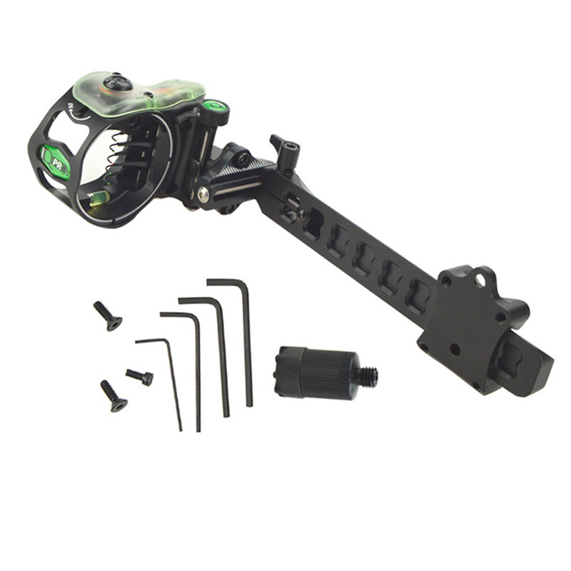 Archery Compound Bow Sight Lock MicroAdjustable Long Pole Hunting 5 Pin .019"
