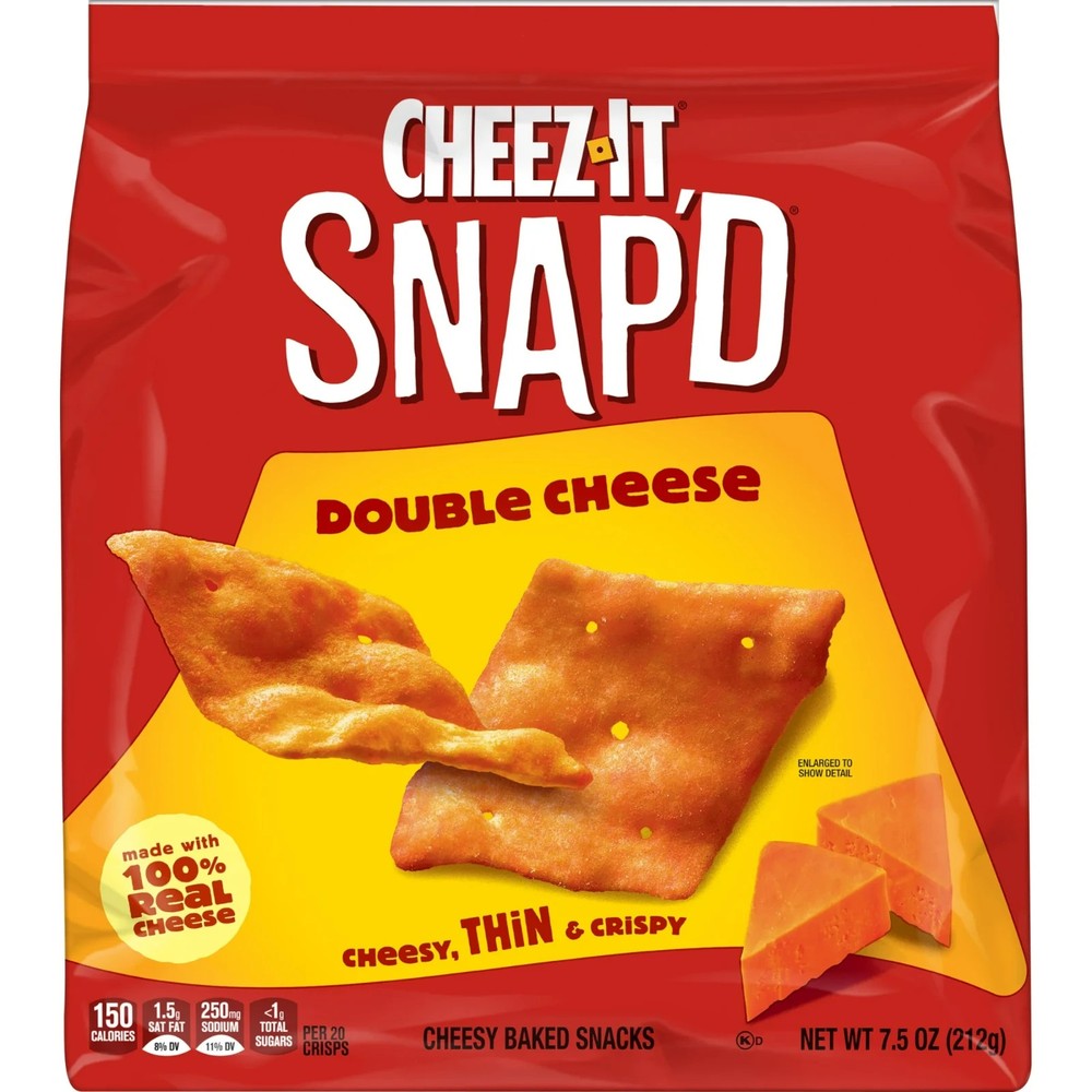Cheez-It Snap'd Double Cheese Cracker Chips 7.5oz
