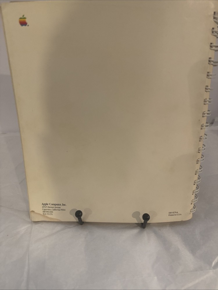 Vintage 1986 Apple II Using AppleWorks Tutorial Book Manual RARE HTF