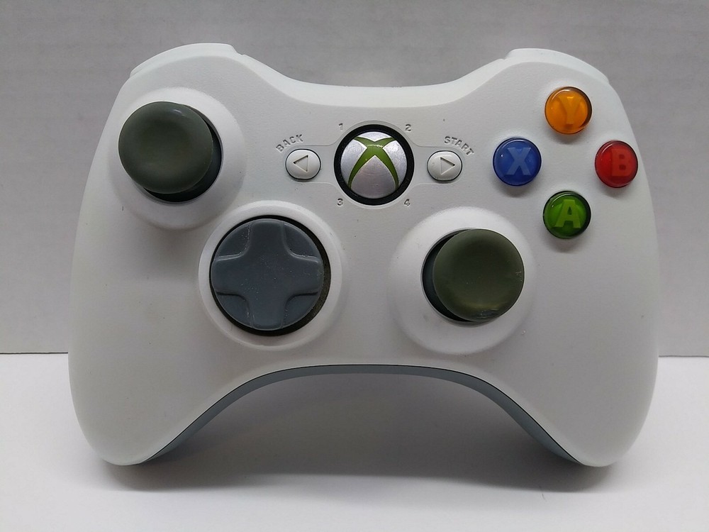 Official Microsoft Xbox 360 WHITE Wireless Controller Genuine OEM Tested