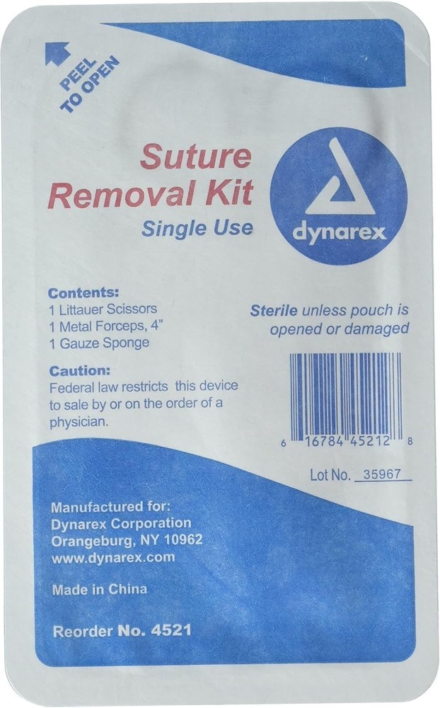 Suture Removal Kit, Sterile - 1 Each