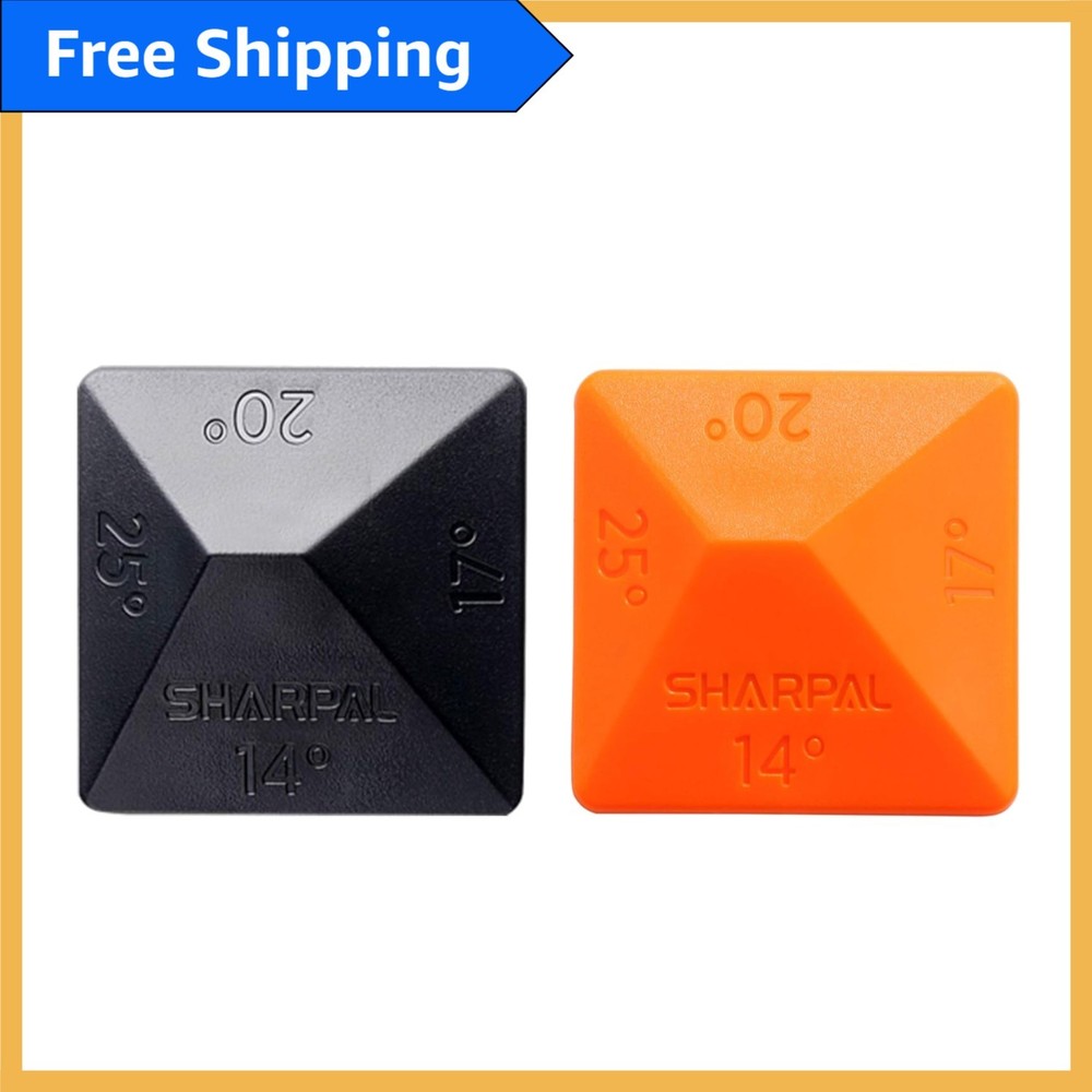2-Pack Angle Guide Whetstone Sharpening Stone - 4 Universal Angle Precision