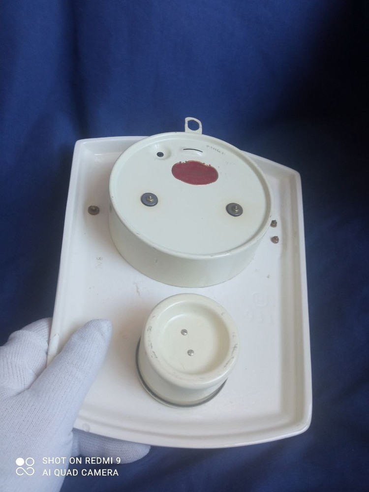 Vintage Kitchen Junghans Wall Clock German Ceramic Mechanical Clock RARE