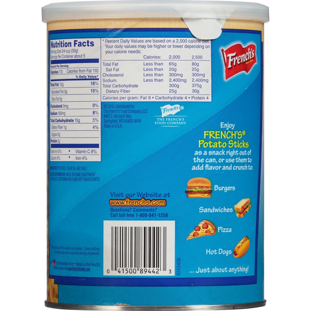 French's Original Potato Sticks 3 Pack
