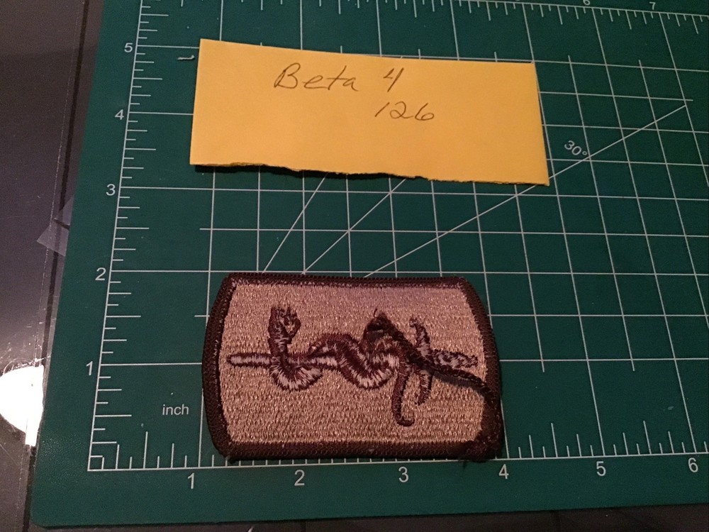 Army Patch: 30th Medical Brigade - tan, merrowed edge