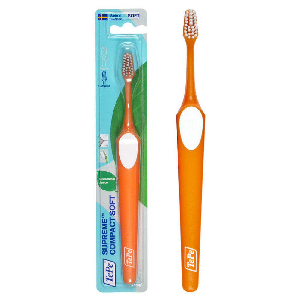 TEPE Supreme Compact Soft Toothbrushes – Soft Bristle Toothbrush